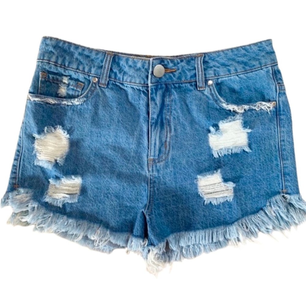 Gianni Bini High-Waist Jean Shorts